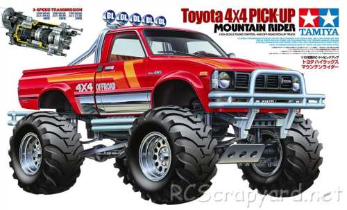 Tamiya Toyota 4x4 Pick-Up Mountain Rider Box