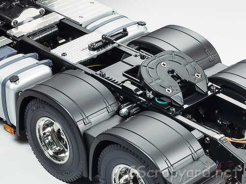 Tamiya Mercedes-Benz Arocs 3363 6x4 - Light Gun Metal Chassis