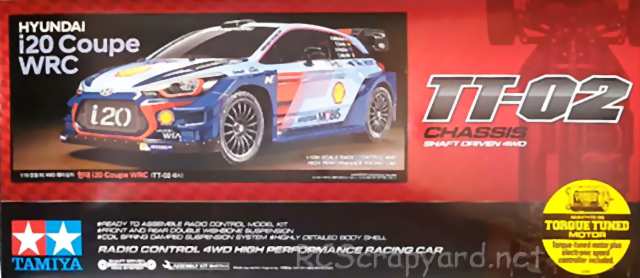 Tamiya Hyundai i20 Coupe WRC - TT-02 # 93044