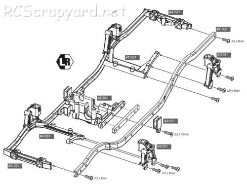 Team Associated CR12 Ladder Frame Chassis