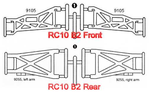 Associated RC10 B2 A-Arms
