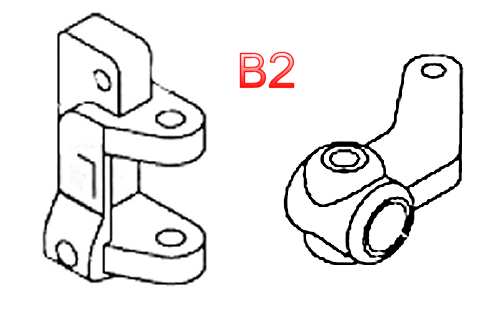 Associated RC10 B2 Castor Blocks