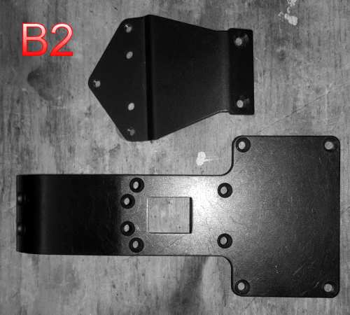 Associated RC10 B2 Vorne und Hinten alloy plates