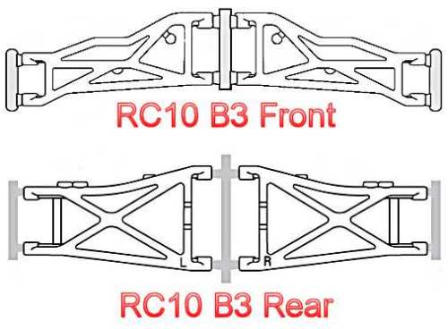 Associated RC10 B3 A-Arms