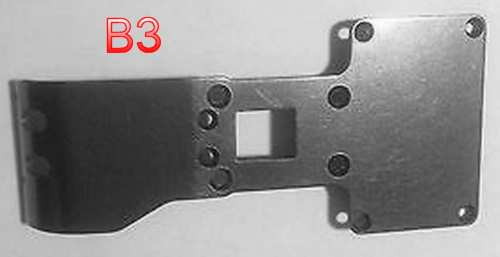 Associated RC10 B3 Hinten alloy plate