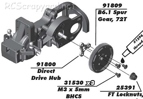 Team Associated RC10 B6.1 Factory Lite - 90022 Zapatilla Embrague