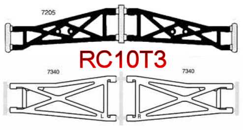 Team Associated RC10T3 Wishbones
