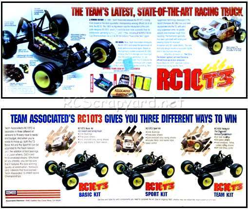 Team Associated RC10 T3 Cajas laterales