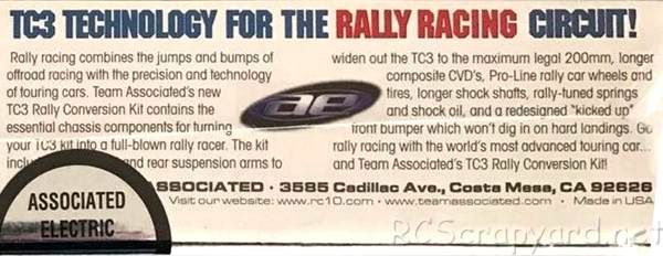 Team Associated TC3 Rally Kit di conversione 3020