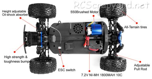 BSD Racing BS218T Dune Racer Chassis