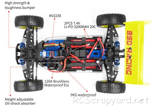 BSD Racing BS809T Land Ripper 2 Chassis