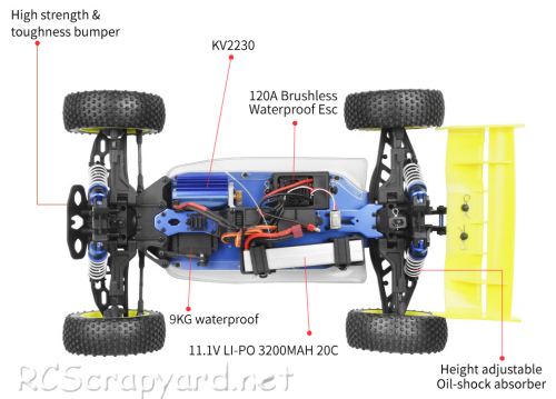 BSD Racing BS836T Land Ripper Chassis