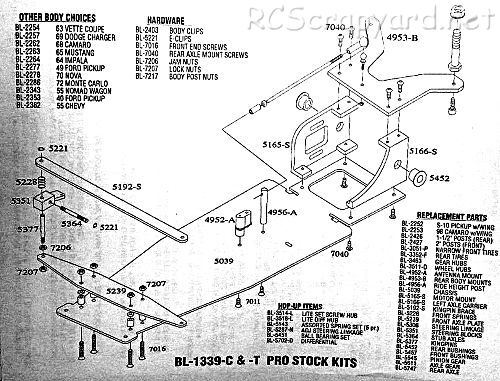 Bolink Pro-Stock Drag Car Chasis