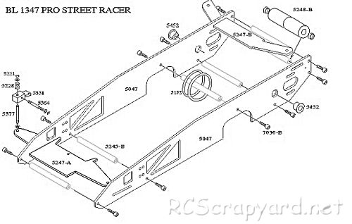 Bolink Pro Street Racer Drag Car Chasis