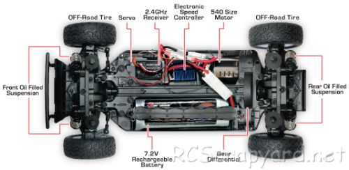 Carisma M40S Volkswagen Race Touareg 3 Chassis