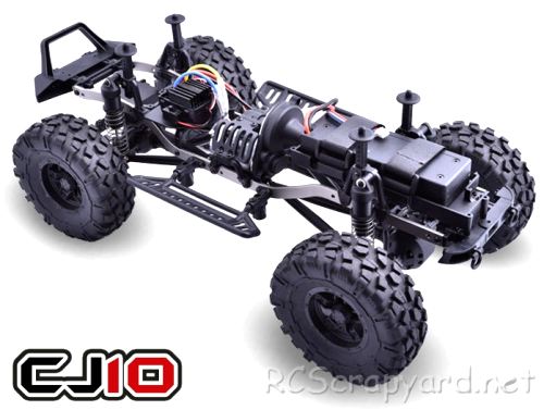 Team Caster Racing Jeep Rock Rocket CJ-10 Rock Crawler Chassis