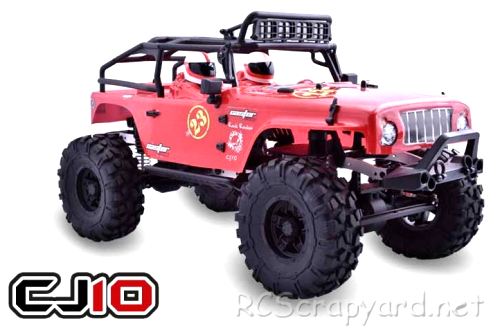 Team Caster Racing Jeep Rock Rocket CJ-10 Rock Crawler Chassis