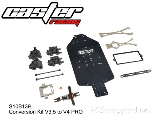 Caster Racing S10B V3.5 to V4 Conversion Kit