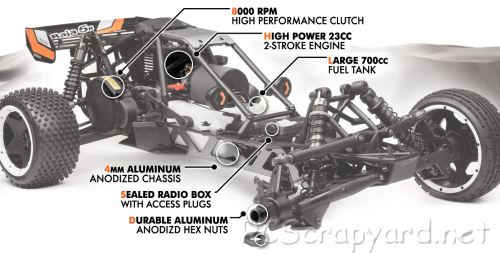 HPI Baja 5B 2.0 - D-Box2 - # 113141 Chassis