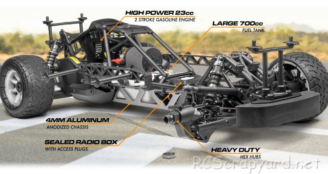 HPI Baja 5R - 1970 Ford Mustang Boss 302 Chassis