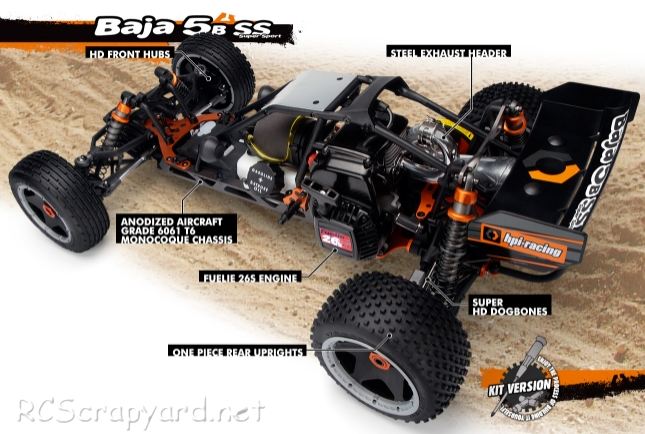 HPI Baja 5B SS - # 112457 Chassis