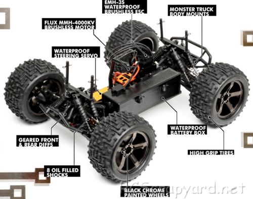 HPI Bullet MT Flux - # 107010 Chassis