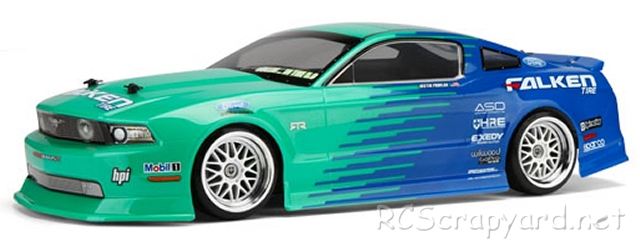 HPI E10 Drift - Falken Tire Ford Mustang GT - # 105978 / # 105979