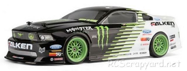 HPI E10 Drift - Monster Energy Falken Tire Ford Mustang GT - # 105945 / # 105946