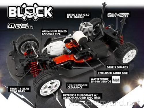 HPI WR8 3.0 - Ken Block Ford Fiesta ST RX43 - # 115458 Chassis