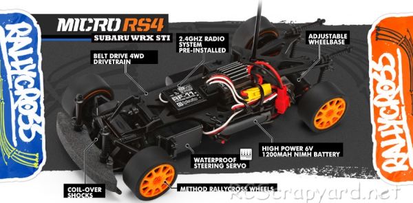 HPI Micro RS4 - Subaru WRX STI - # 112466 - Chassis