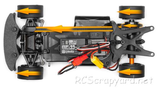 HPI Micro RS4 - Subaru WRX STI - # 112465 - Chassis