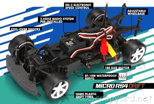 HPI Micro RS4 Drift Chassis