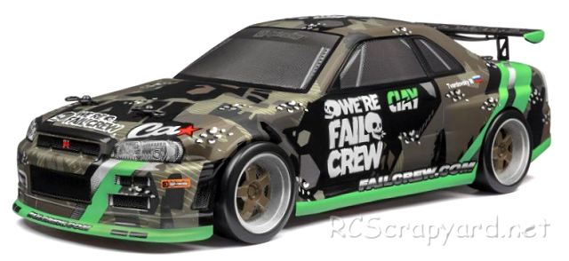 HPI Micro RS4 Drift - Fail Crew Nissan Skyline R34 GT-R - # 120101