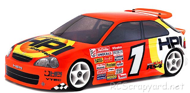 HPI Nitro RS4 Mini - Honda Civic Hatchback - # 451