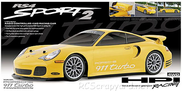 HPI RS4 Sport 2 Chassis - Porsche 911 Turbo - # 265