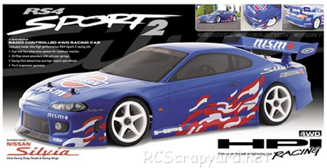 HPI RS4 Sport 2 Chassis - Nissan Silvia (S15) - # 267