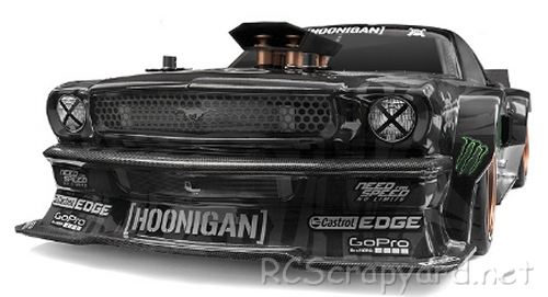 HPI RS4 Sport 3 Chassis 1965 Ford Mustang Hoonicorn - # 115990