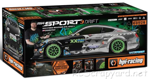 HPI RS4 Sport 3 Drift Chassis Vaughn Gittin Jr. Fun-Haver Ford Mustang - # 115984