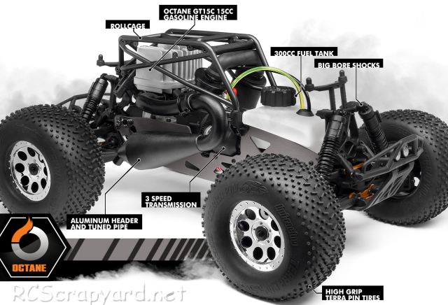 HPI Savage XL Octane - # 109073 - Chassis