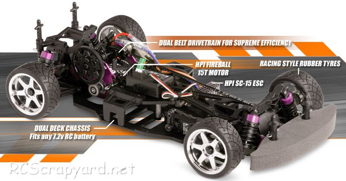 HPI Sprint 2 Sport - Porsche 911 GT3  - # 101553 Chassis