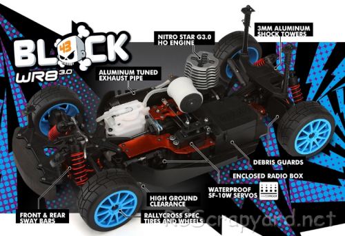 HPI WR8 3.0 Ken Block 2013 GRC Ford Fiesta HFHV - # 112868 Chassis