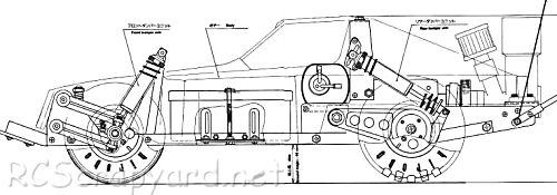 Hirobo Bluebird TurboSSS-S Chassis