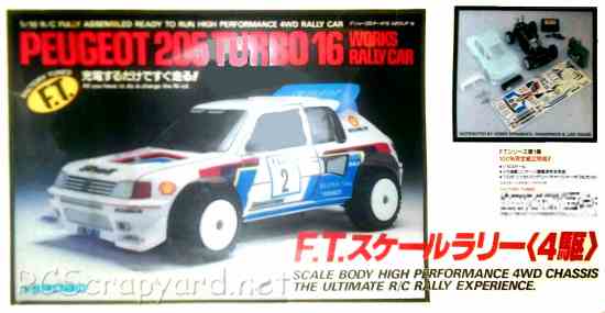 Hirobo Peugeot 205 Turbo 16 World Rally Car