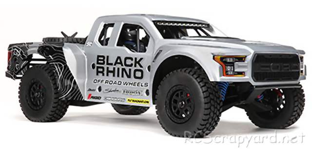 Losi Baja Rey - Black Rhino Ford Raptor Truck - LOS03020T2