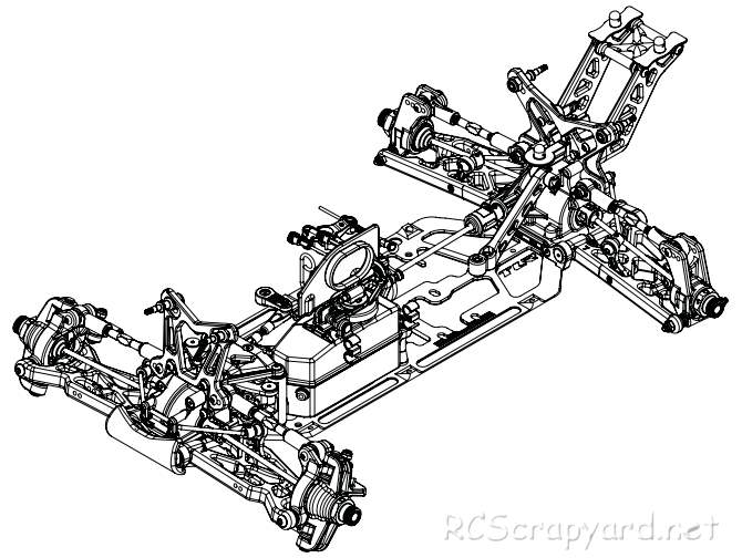 Losi 8ight 4.0 Race Buggy Kit - TLR04003 Chassis