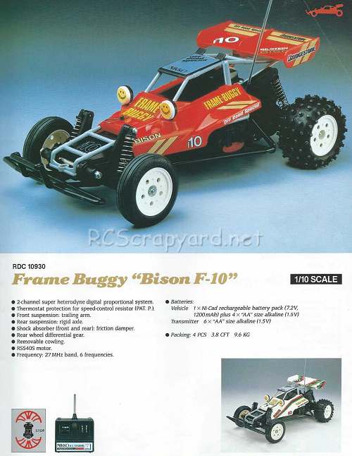 Nikko Bison F-10 Frame Buggy Chassis