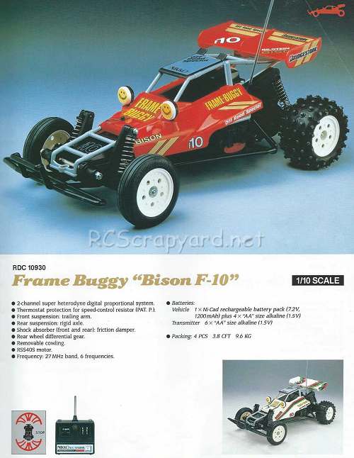 Nikko Bison F-10 Frame Buggy Telaio