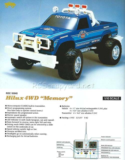 Nikko Toyota Hilux 4RM Memory