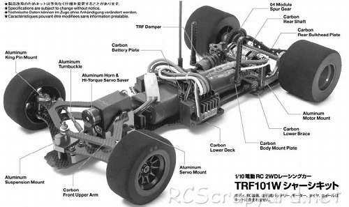 Tamiya TRF101W Châssis - 42279