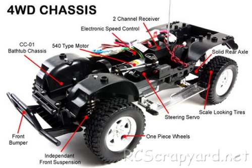 Tamiya Mitsubishi Pajero Metaltop Wide Chassis